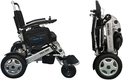 Sentire Med Forza FCX Deluxe Fold Foldable Power Mobility Aid Wheelchair