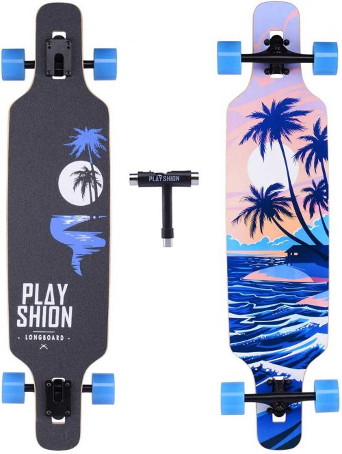 Playshion Drop Through Freestyle Longboard