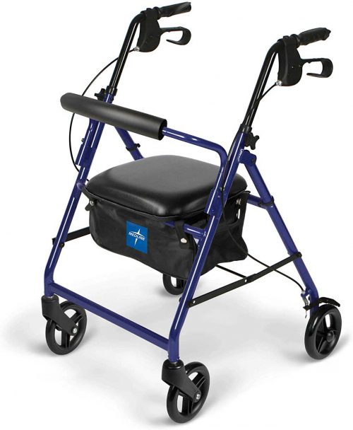 Medline Aluminum Rollator Walker