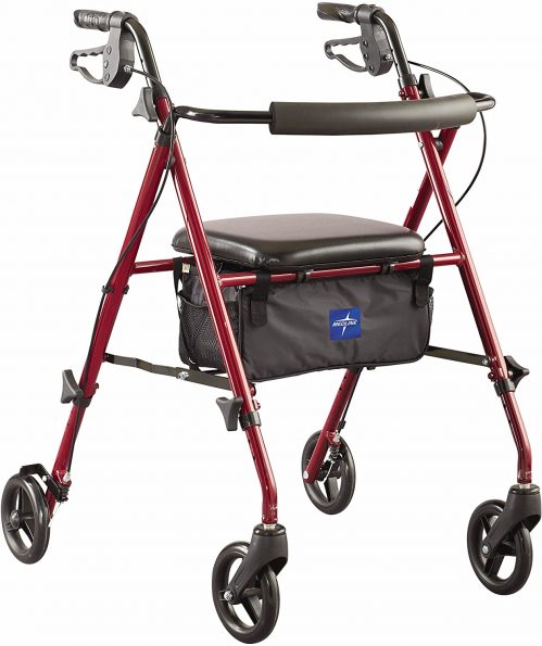 Medline Freedom Mobility Lightweight Rollator Walker