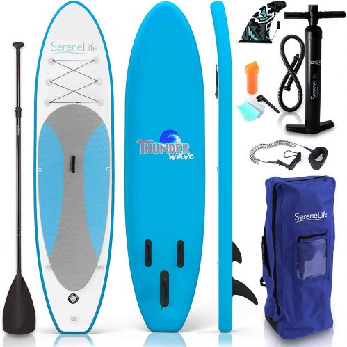 SereneLife Inflatable Paddle Board