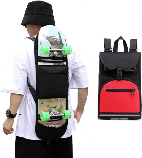 Abscalar Foldable Skateboard Backpack
