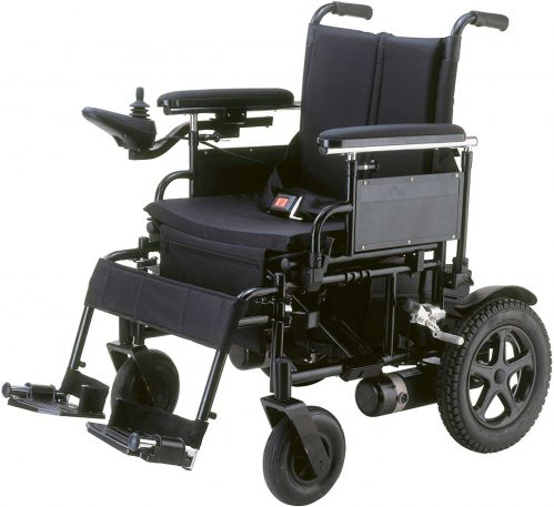 Drive Medical Cirrus Plus Folding Power Wheelchair with Footrest and Batteries